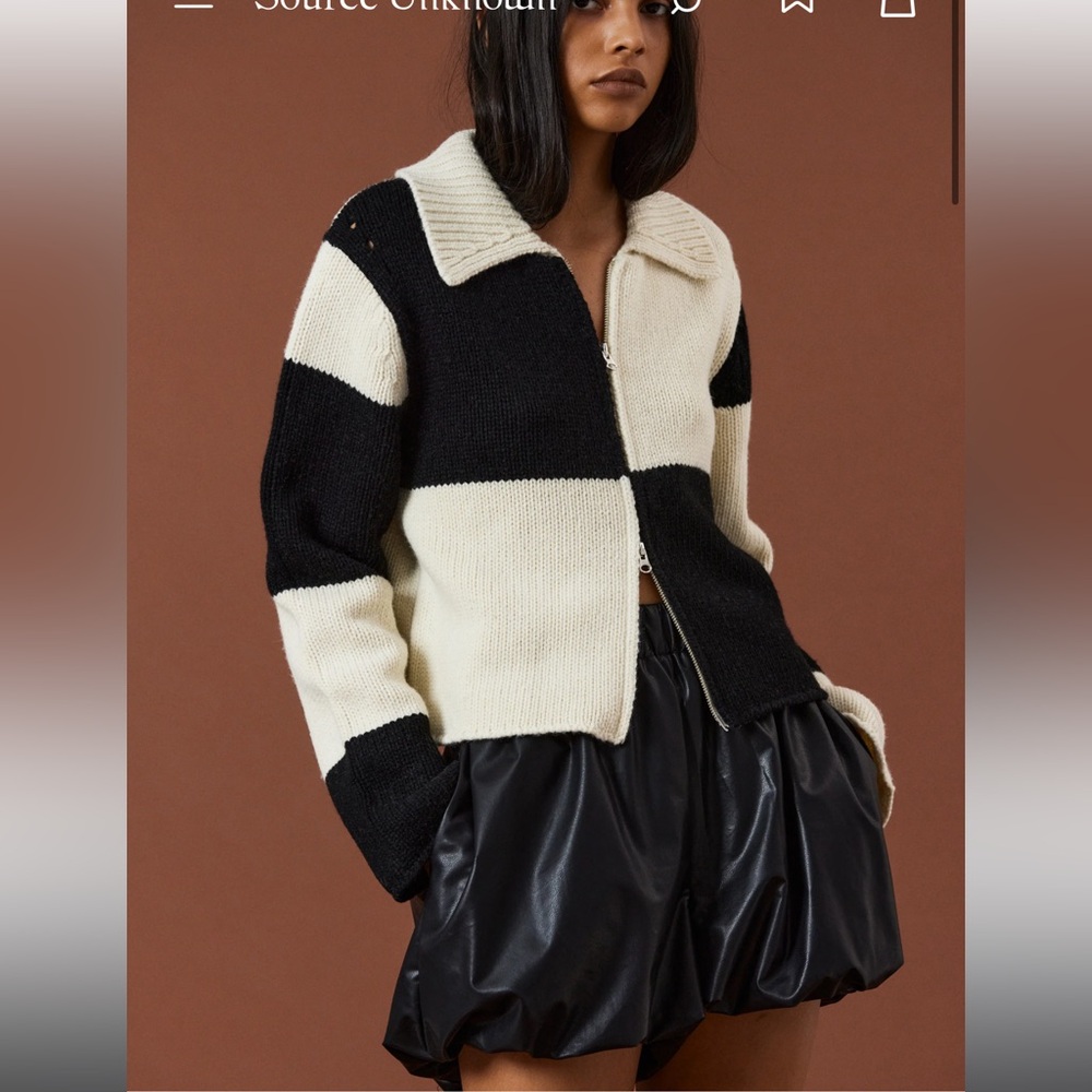 Source Unknown Checkered Cardigan - image 2